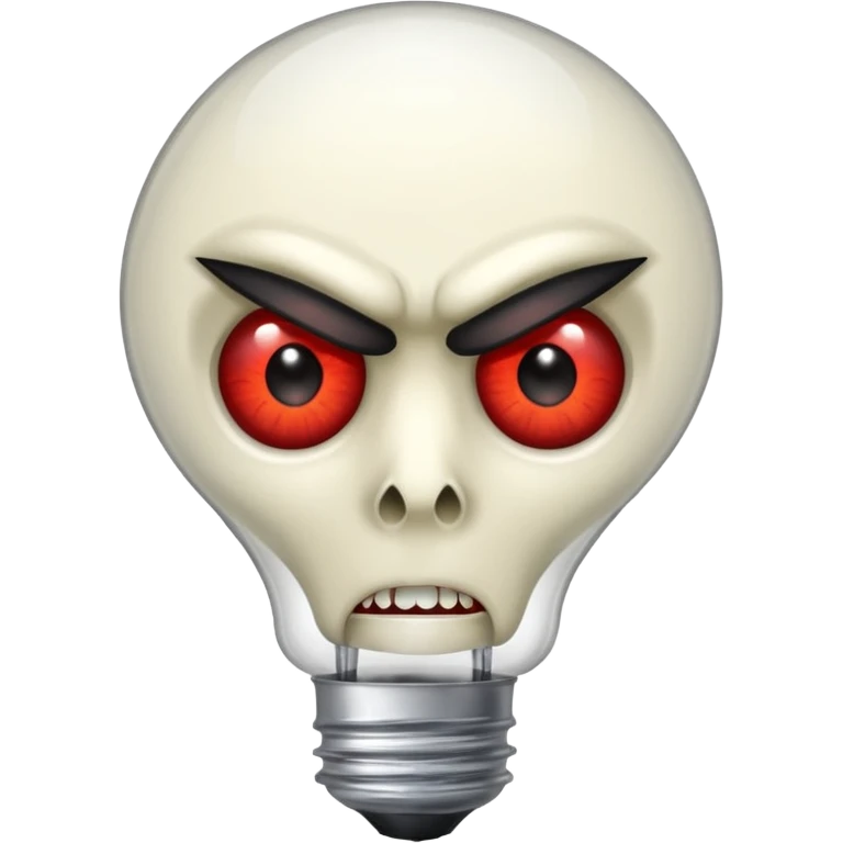 bulb with vampire eyes emoji