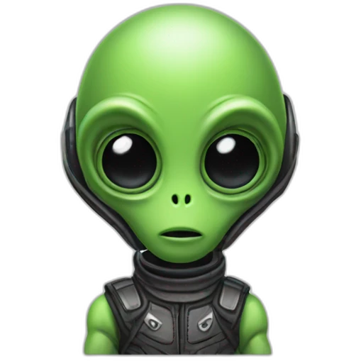 Alien in moto emoji