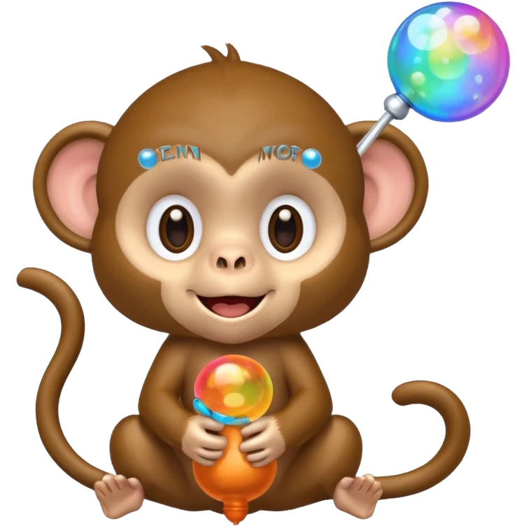 monkey blowing bubbles emoji