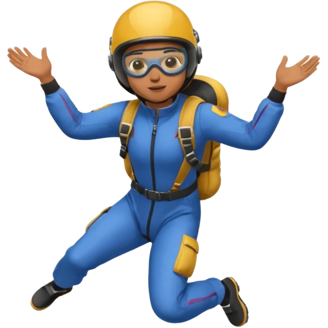 sky diving emoji