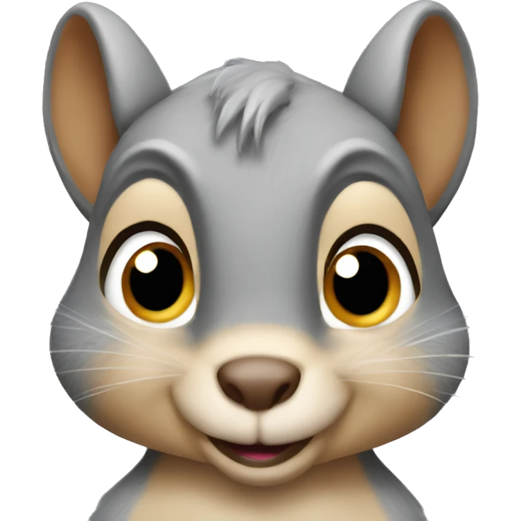 shy squirrel emoji