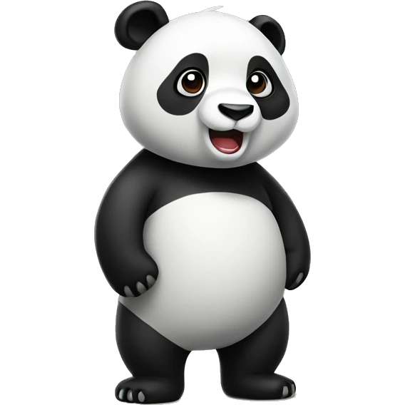 Panda standing up emoji