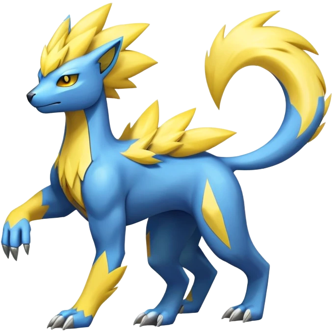 Manectric-Electrike-Fakémon-hybrid-creature (full body)  emoji