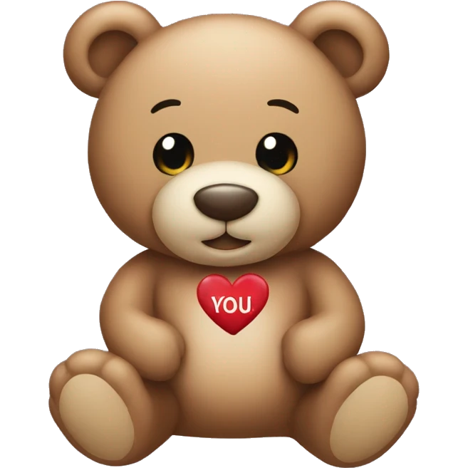 i love you!! teddy bear  emoji