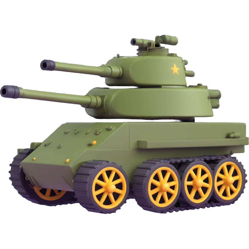tank with a gatling gun mounted emoji