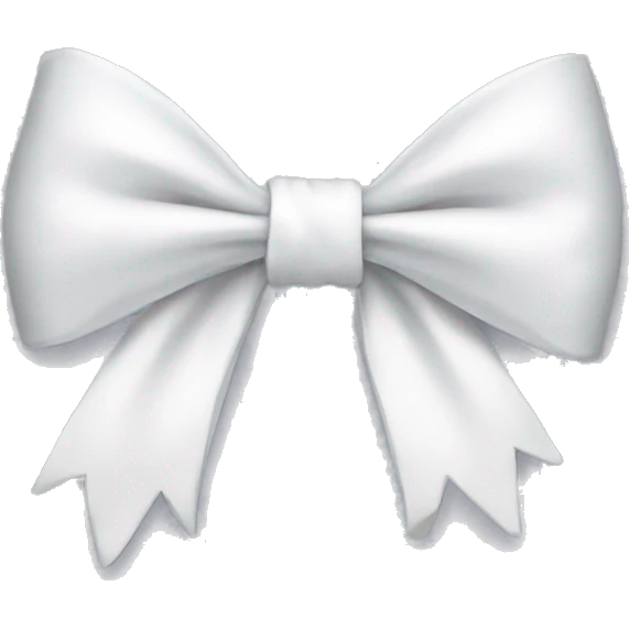 White bow emoji