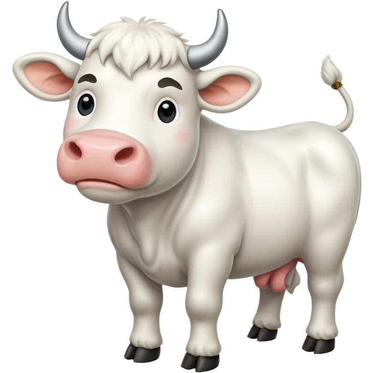 Vaca branca  braba emoji