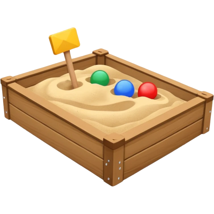 Sand box for children  emoji