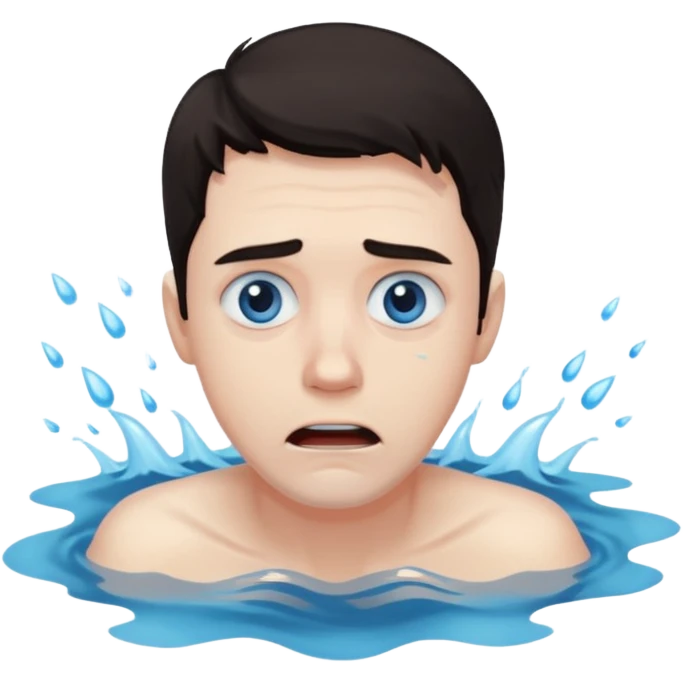 man drowning emoji