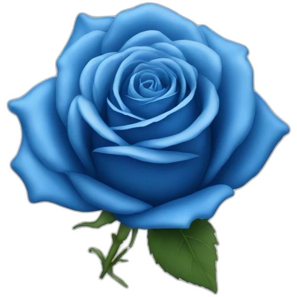 Blue rose emoji