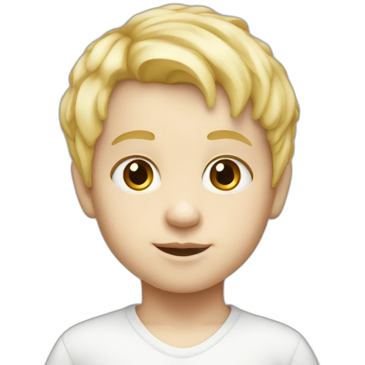baby boy with blond hair5 and white skin full length emoji