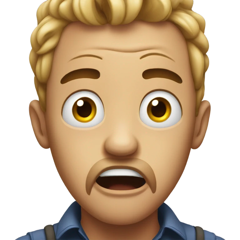 Scared terrified emoji