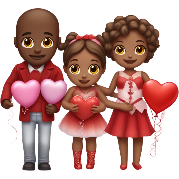 Dolls on Valentine's Day emoji