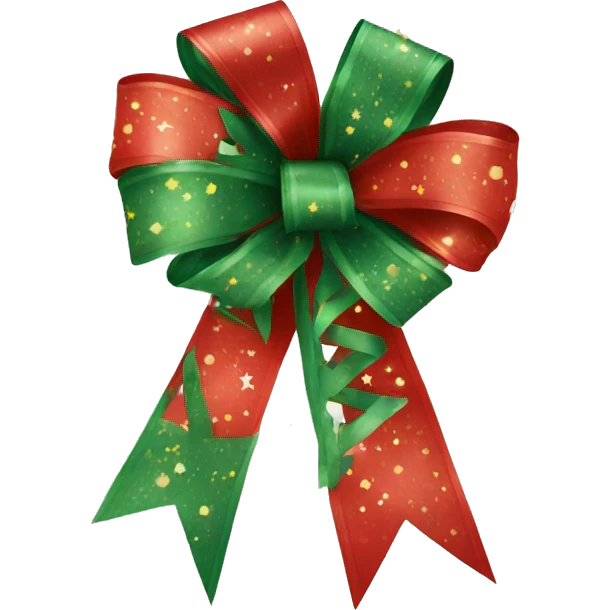 Decorative Christmas ribbon  emoji