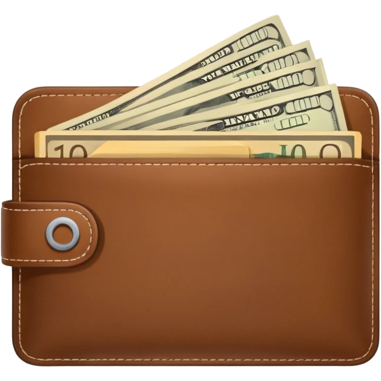 wallet with money emoji