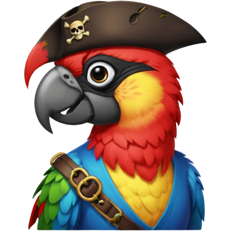 pirate and parrot emoji