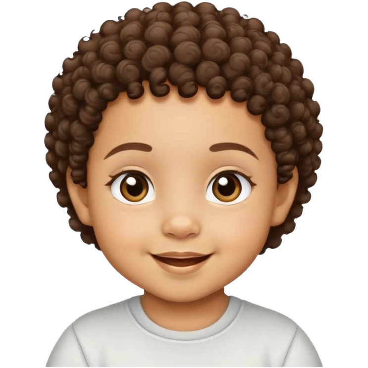 lightskin baby with short curlyhair emoji