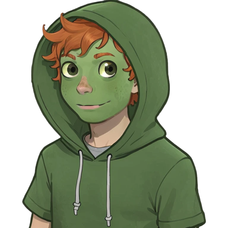 ginger boy short sleeve hoodie freckles brown eyes and camera  emoji