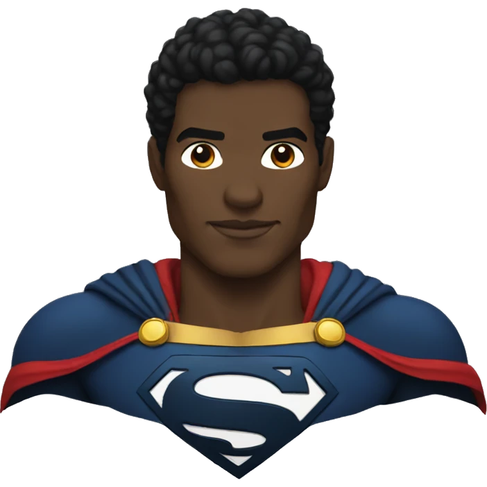 Black Superman  emoji