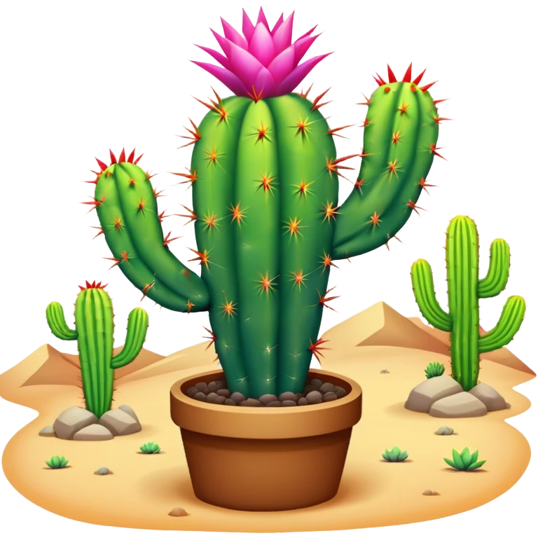 Rainbow cactus  emoji