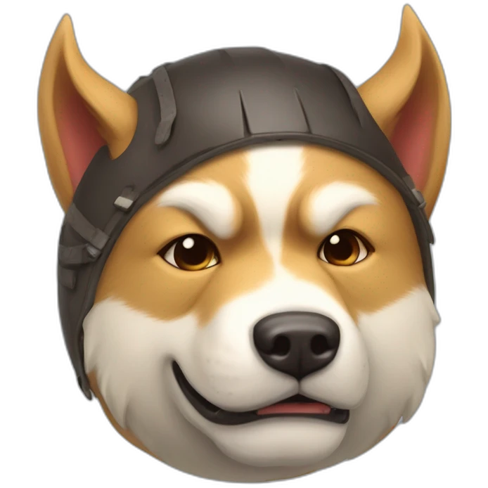 hog-rider-clash-royAL WITH AKITA INU HEAD emoji