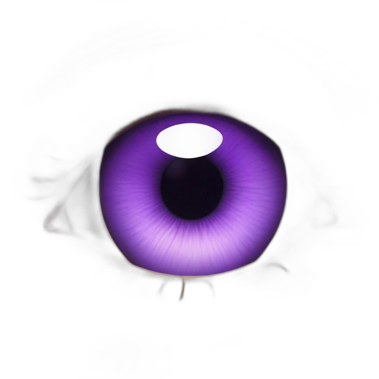 majestic godly violet iris eyeball serious intense symmetrical knowledgable emoji
