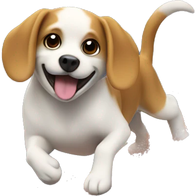  Dog surfing over a volcano emoji