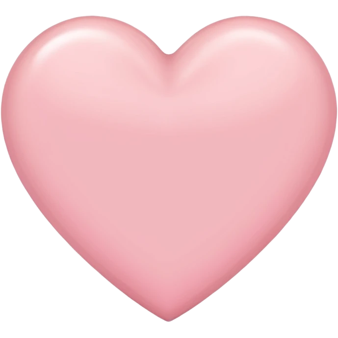 Licht roze hart without face emoji