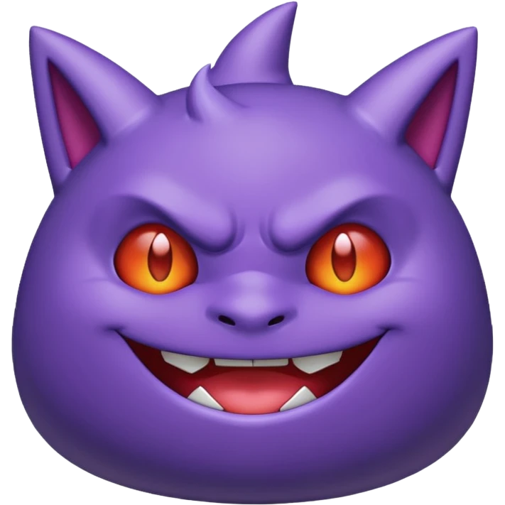 I want an Gengar (Pokemon) that looks cute. emoji