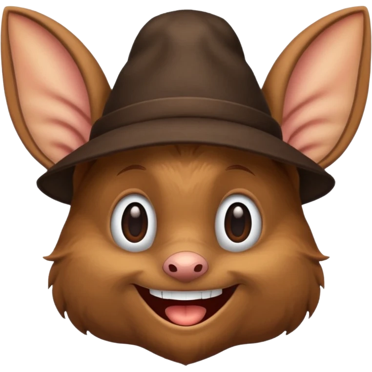 bat with hat emoji
