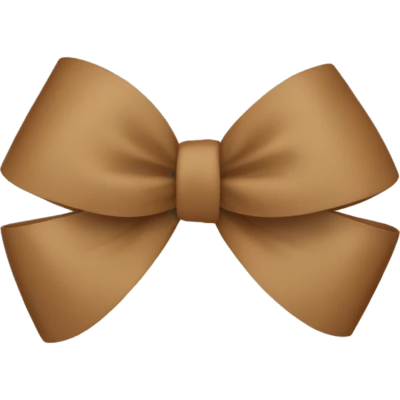 Light Brown bow  emoji