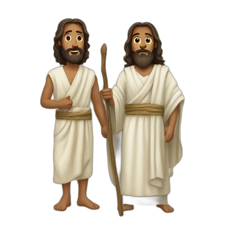 Jesus et Moses emoji
