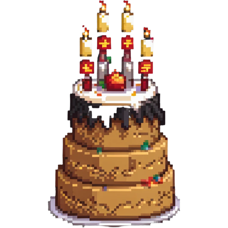 dangao Chinese birthday cake emoji