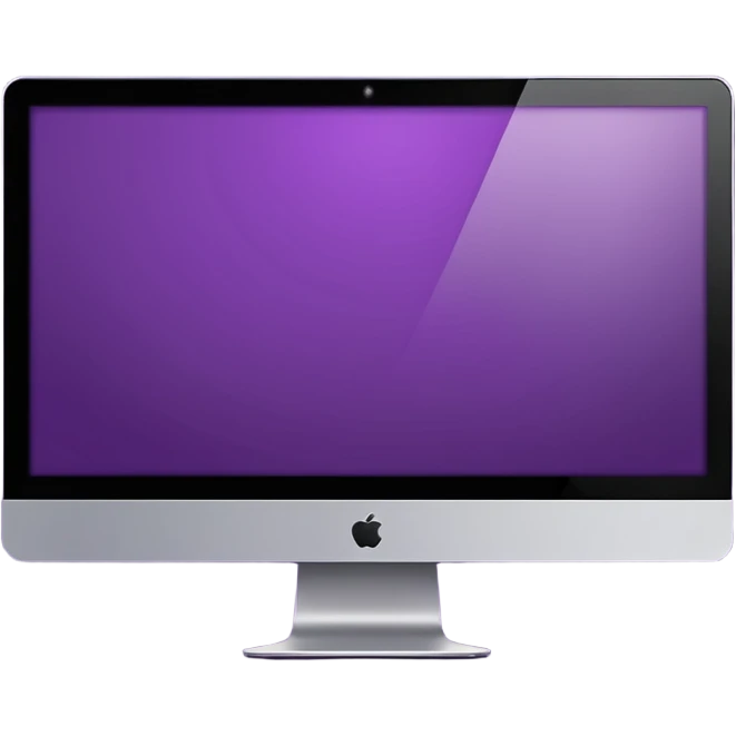 3 dark purple wide screen monitors emoji