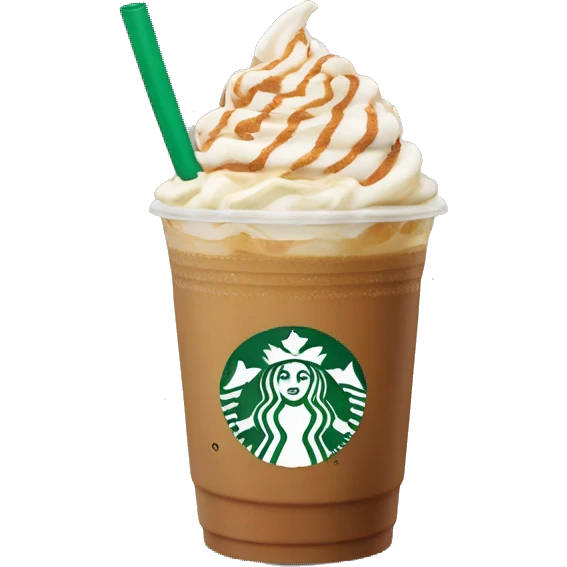 starbucks iced pumkpin spice latte emoji