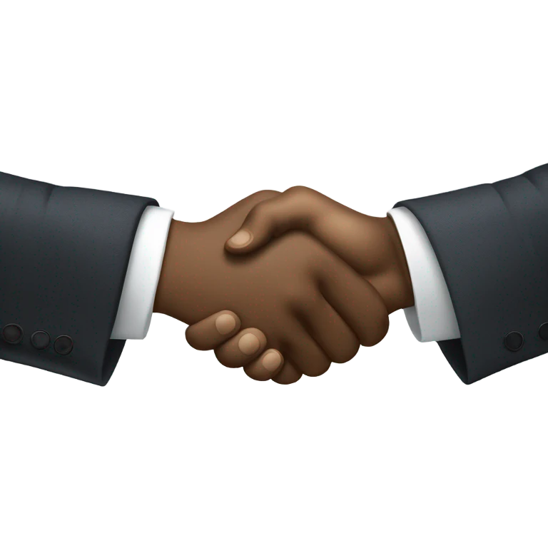Gangster handshake emoji