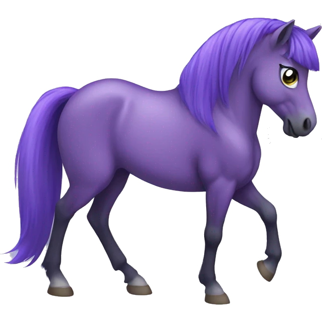 Purple pony emoji