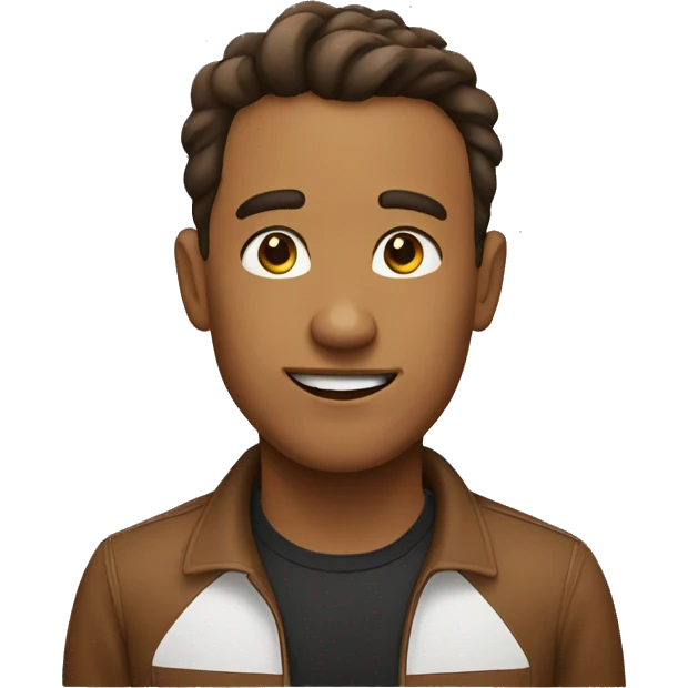 Brown hear emoji