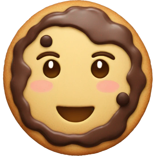 Cookie com muito chocolate  emoji