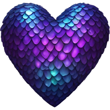 dark iridescent scale heart emoji