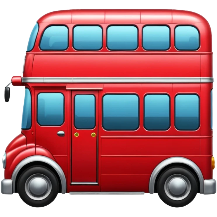 red bus emoji