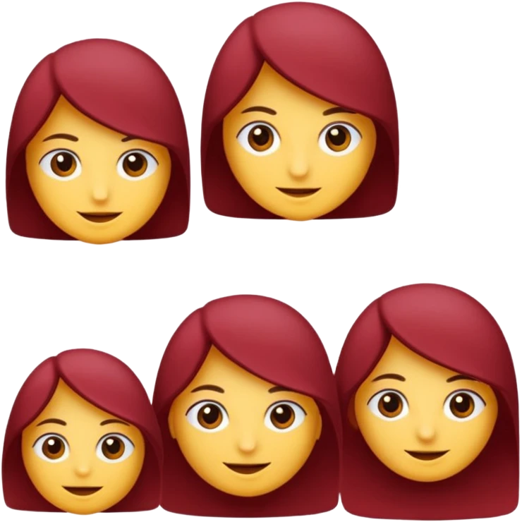 bordo kurdele koyu renk emoji