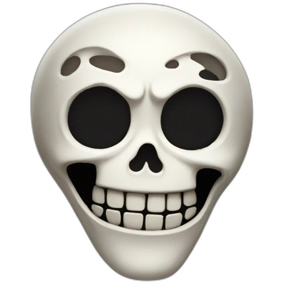 jack skeleton, 3/4 view emoji