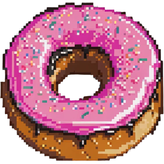 Donut with pink glaze emoji