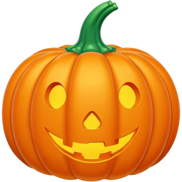   jeff koons style inflatable pumpkin emoji