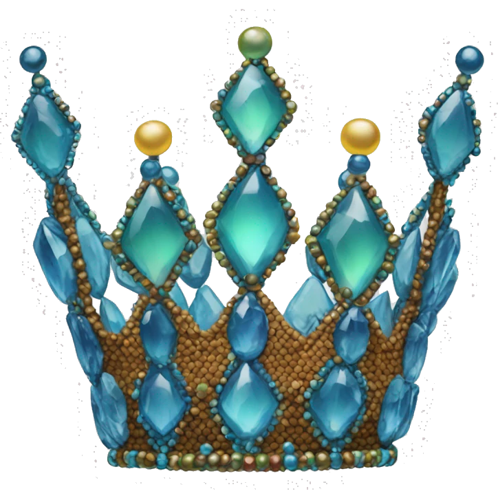 Beaded crown emoji