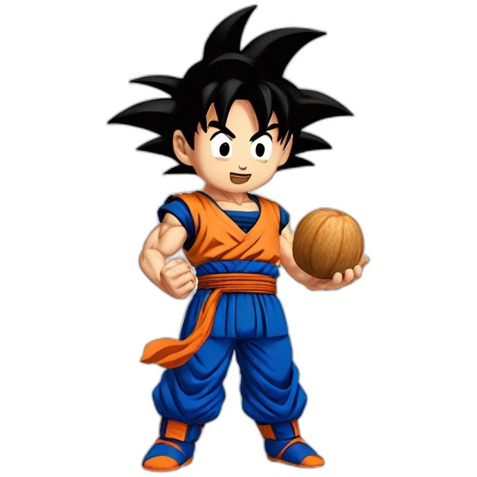 goku holding nuts emoji