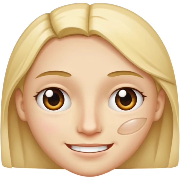 A face split diagonally: one half smiling, the other half with a tear.  emoji