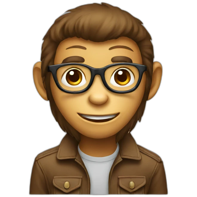 a monkey graphic designer emoji