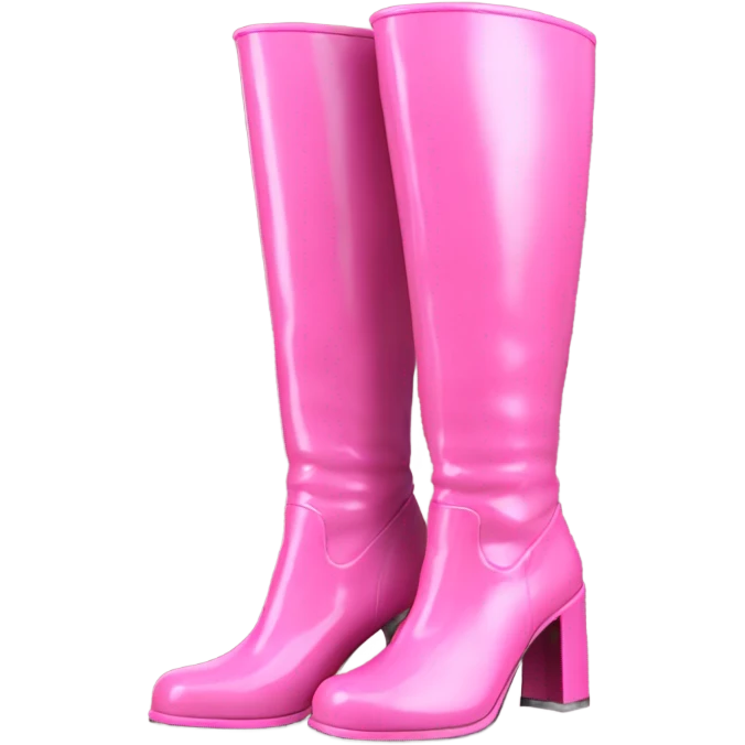 Pink Gogo boots emoji
